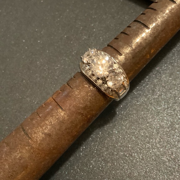 NWOT Sterling Silver & CZ Statement Ring Sz 6.75 - Picture 10 of 14